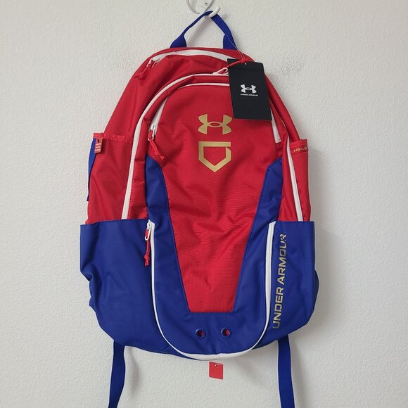 Under Armour Yard 2.0 Bat Backpack 1384464-600 Size One Size Red Blue